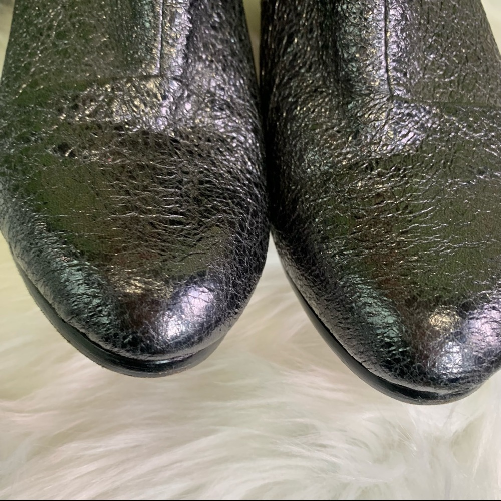 RAG & BONE Classic Italian Newbury Crinkle Lambskin Leather Booties, 38.5 - Picture 9 of 16